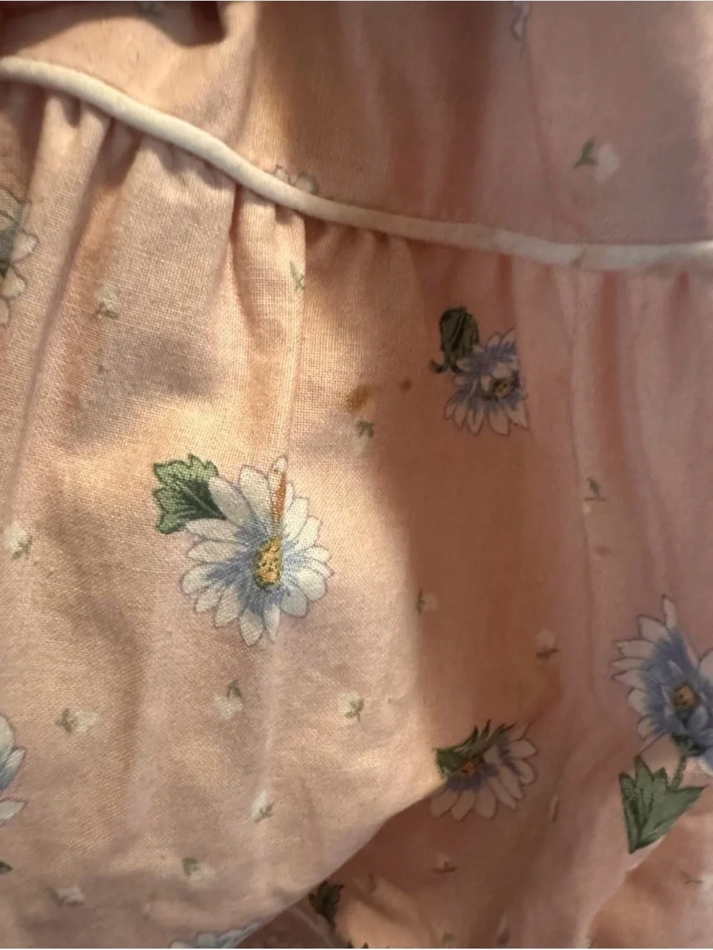 Vintage Storybook Heirlooms Girls 6 Pink Prairie Dress Lace Collar Cottagecore